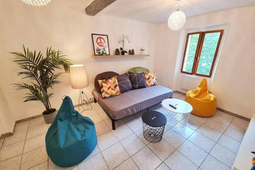 Gregbnb - T2 Design 42M2 - Toulon Est - Wifi Fibre - N5 Luaran gambar